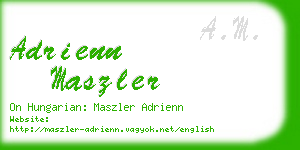 adrienn maszler business card